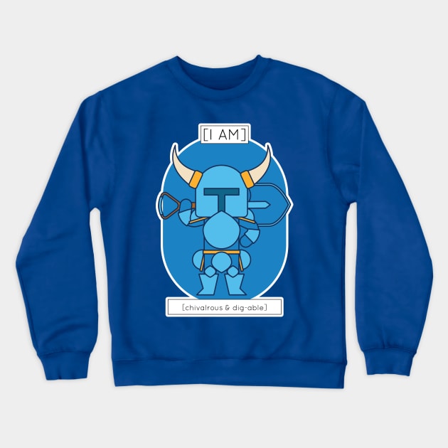 Shovel Knight - The Chivalrous & Dig-Able Crewneck Sweatshirt by Tidus1872